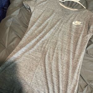 Nike Heather Gray T-Shirt Dress